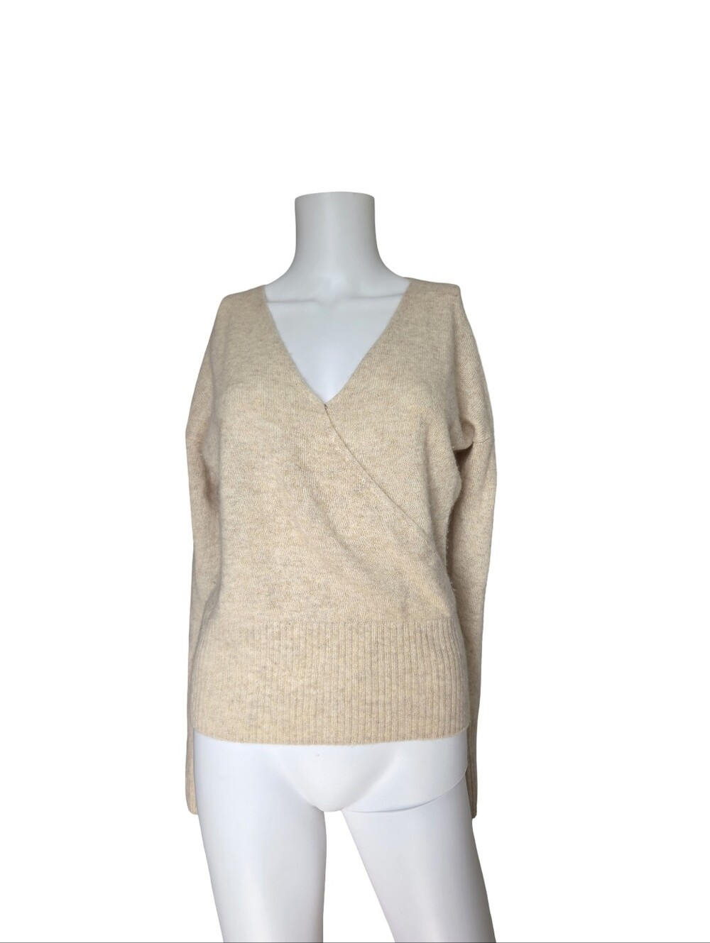 Naadam Cashmere Sweater Tan Knit Soft Neutral Capsule Office Womens Size Small